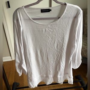 Women's White long sleeve top
